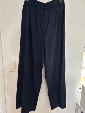 Ellen Tracy navy Elastic-Waist Jogger Pants